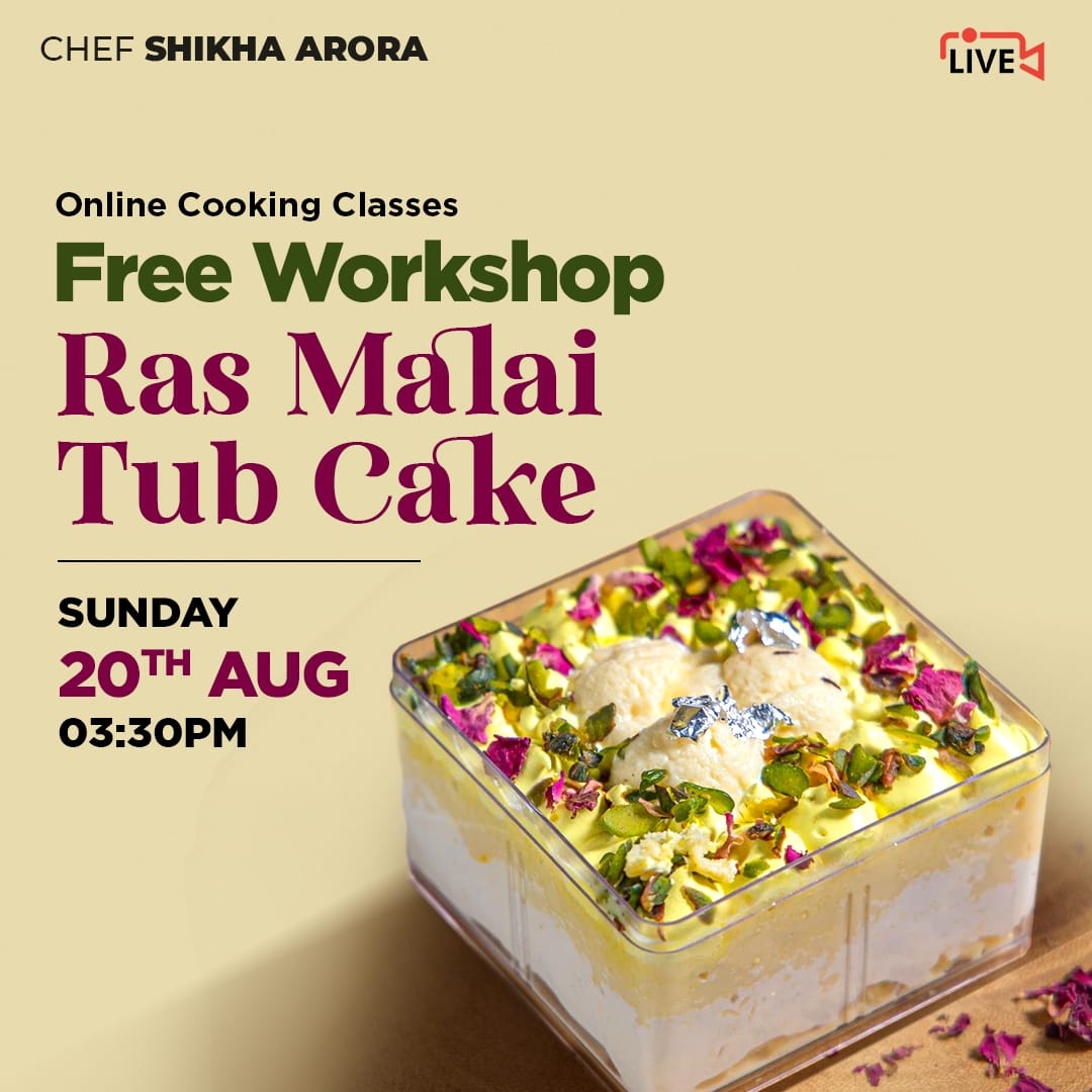 Free - Rasmalai Tub Cake Workshop