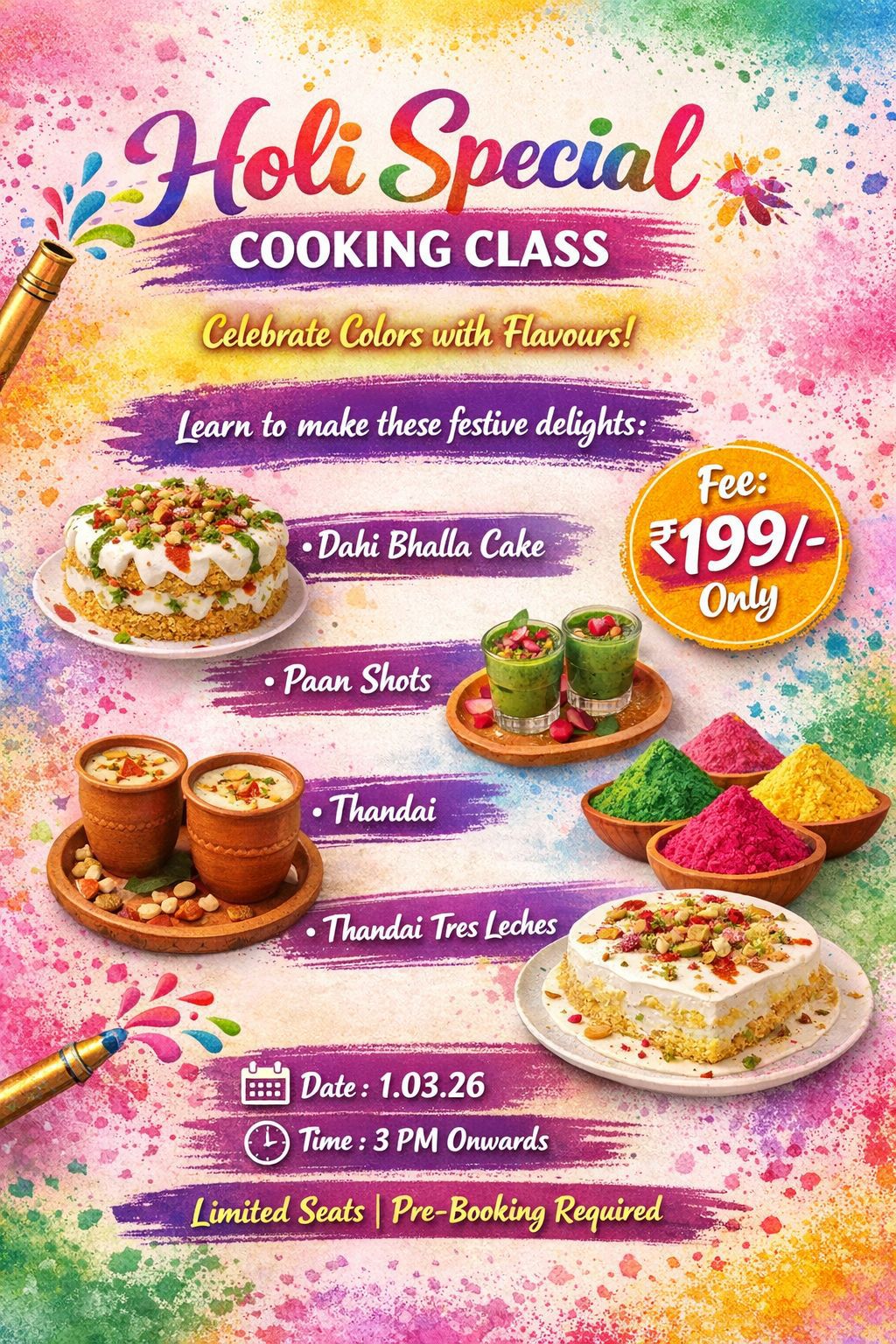 Holi Special Cooking Workshop