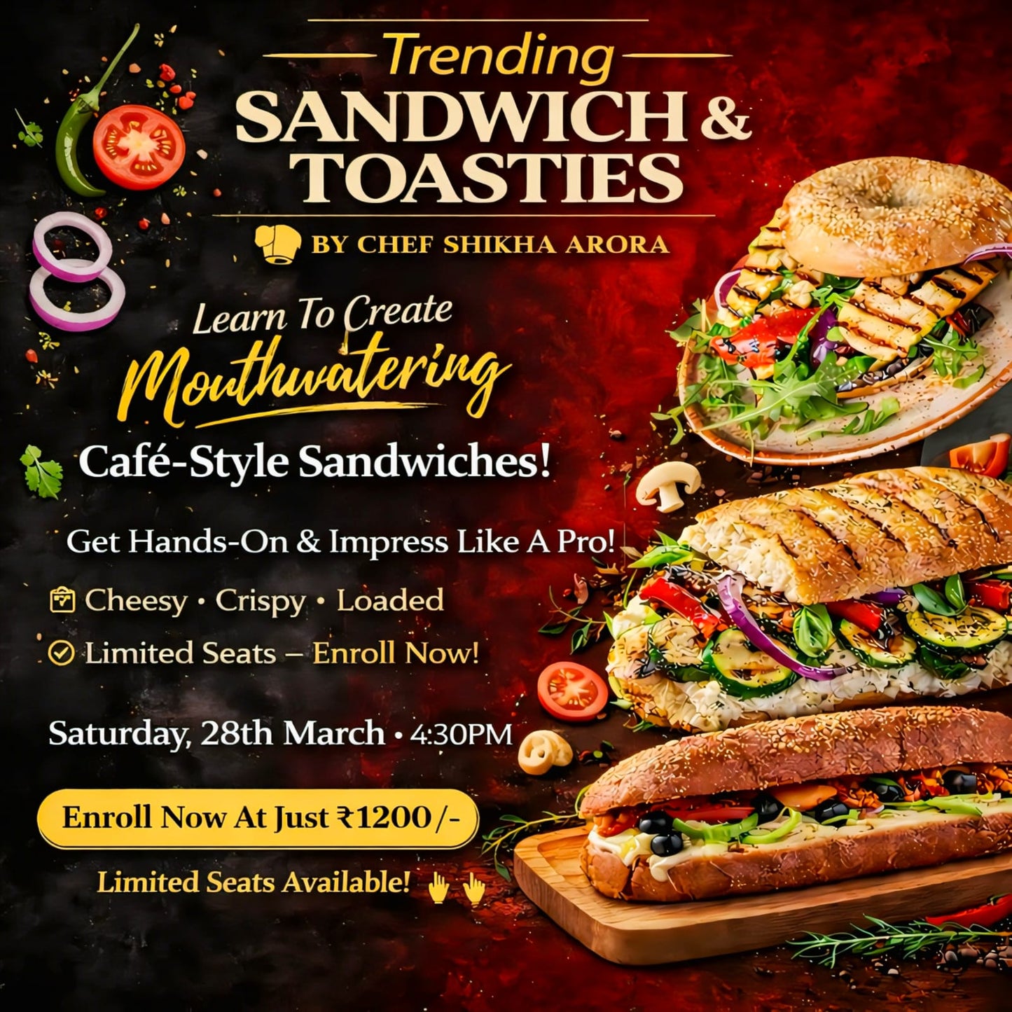Trending Sandwich & Toasties Workshop